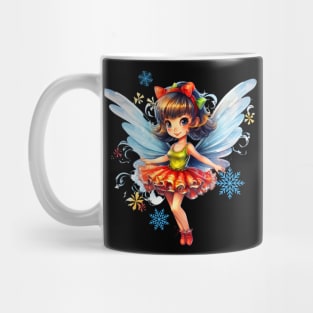 Dancing Christmas Fairy Snowflakes Fairies Mug